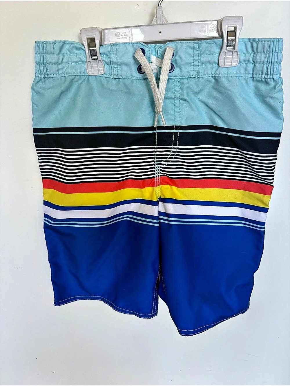 Old Navy Boys Striped Swim Trunks Size Large Like New